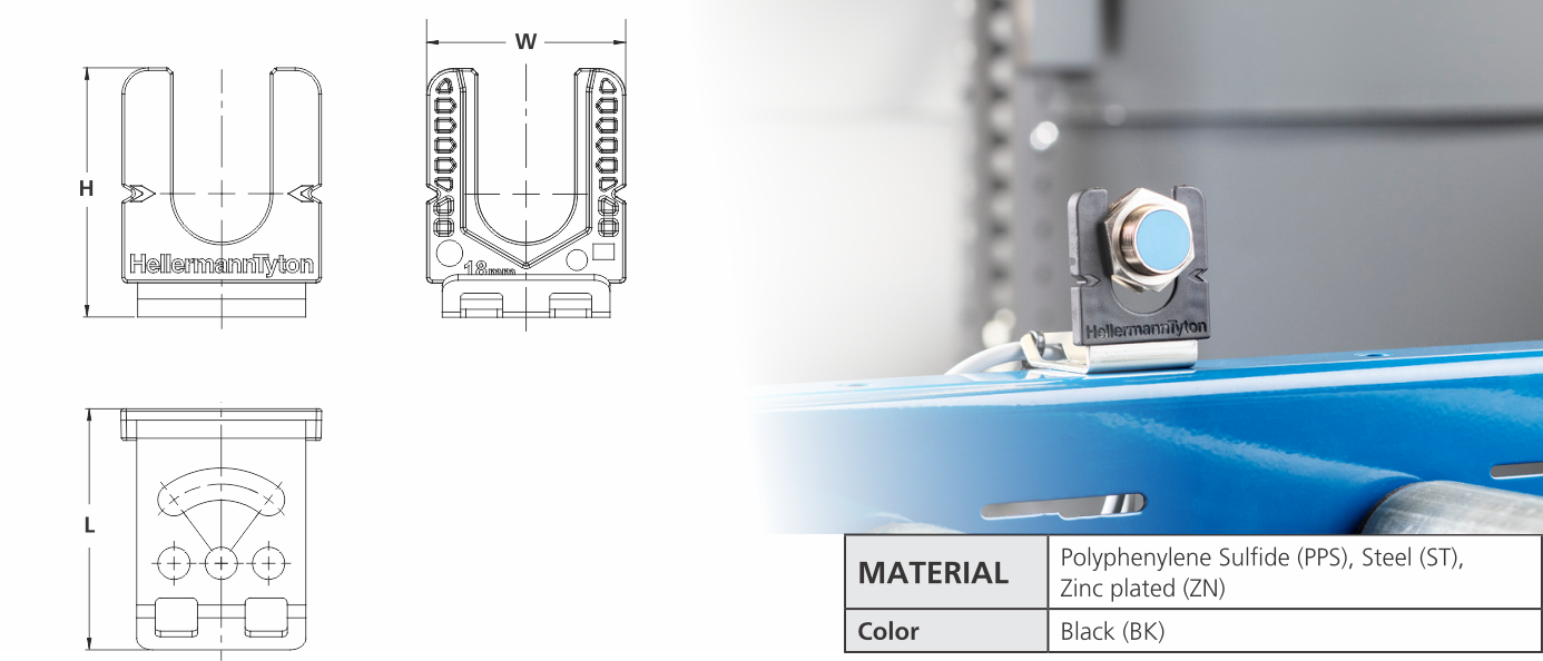 HellermannTyton Proximity Sensor Mount